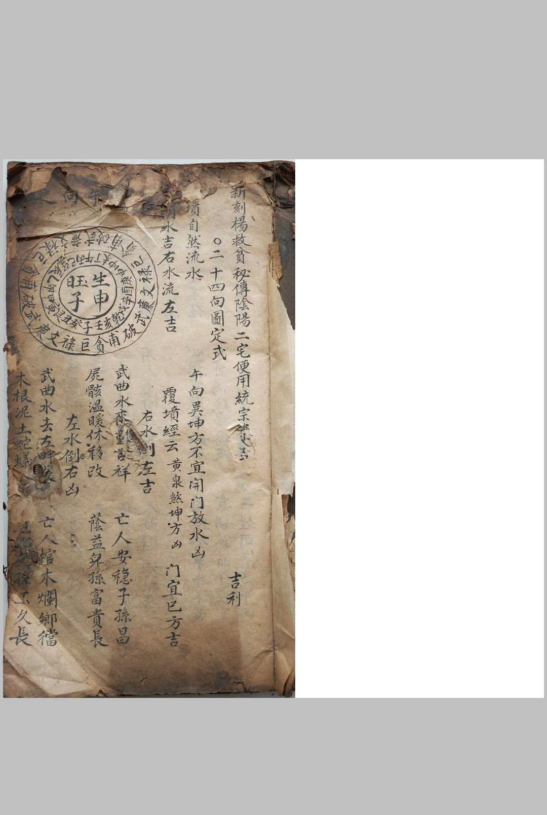 杨公阴阳二宅便览统宗