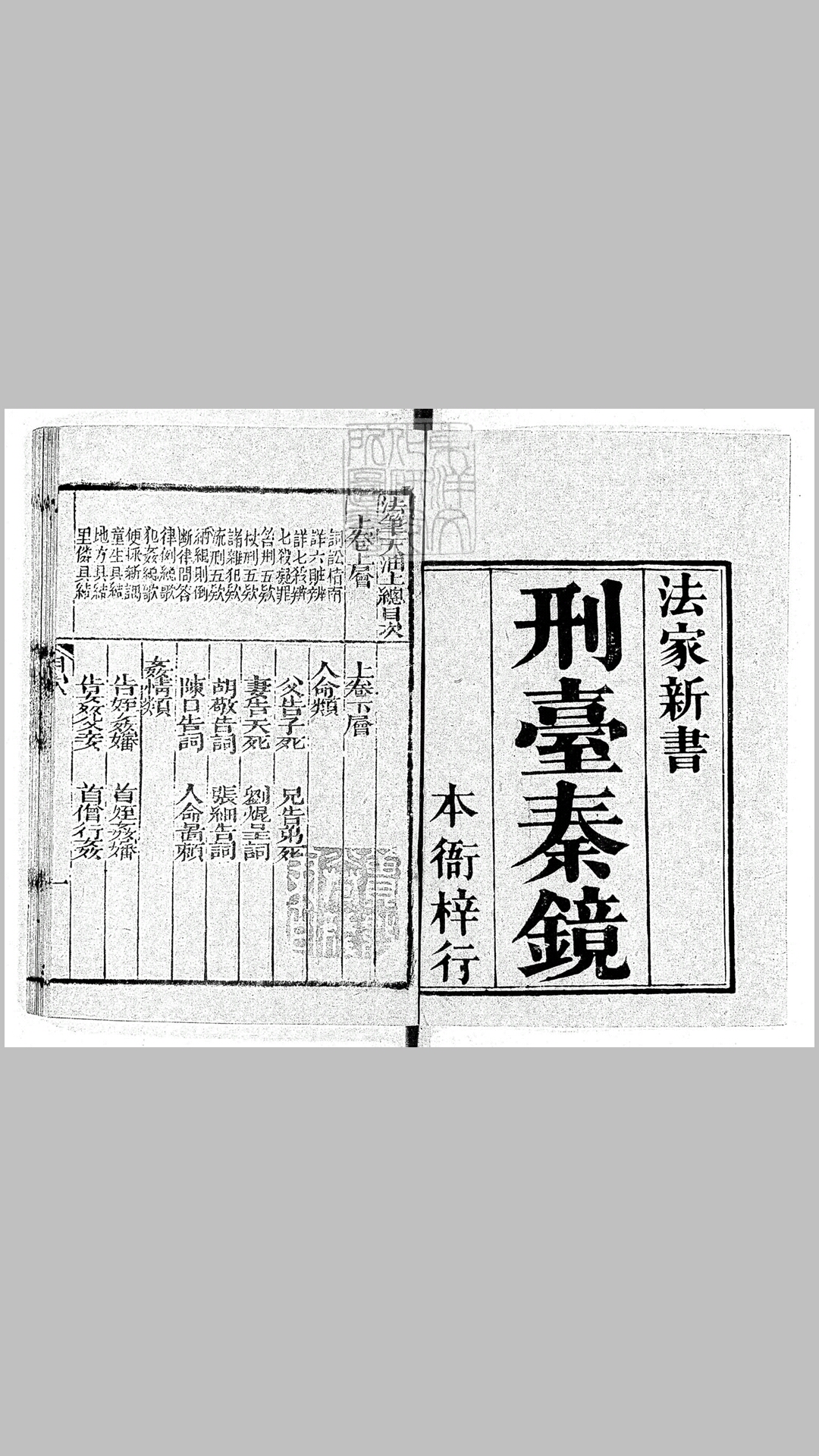 新刻法笔天油二卷　刊本