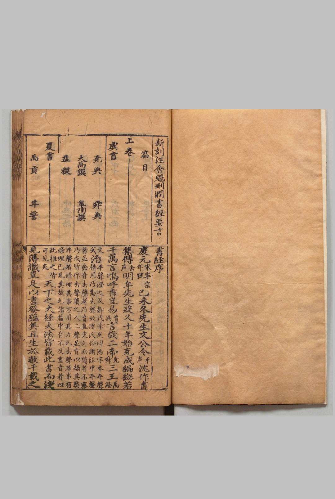 新刻汪会魁书经删润要言 ２卷 汪渐磐 陈万言 明刊本