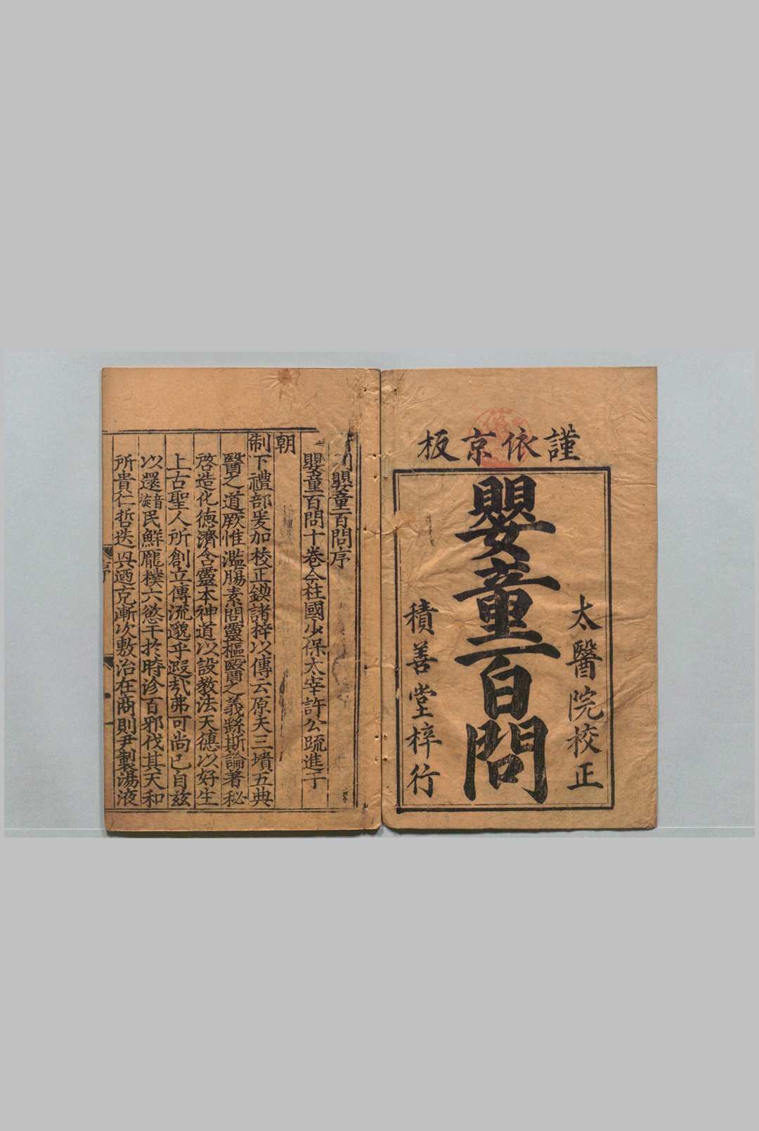 婴童百问 10卷 鲁伯嗣 许赞 明嘉靖21年 , 陈氏积善堂