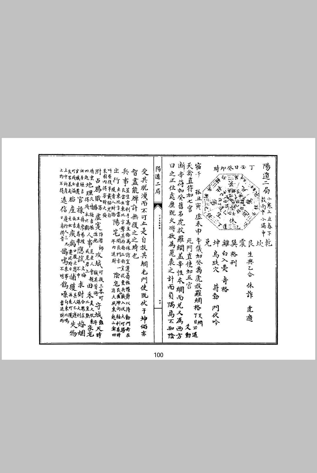 八门九星奇门断阳遁九局 阴遁九局