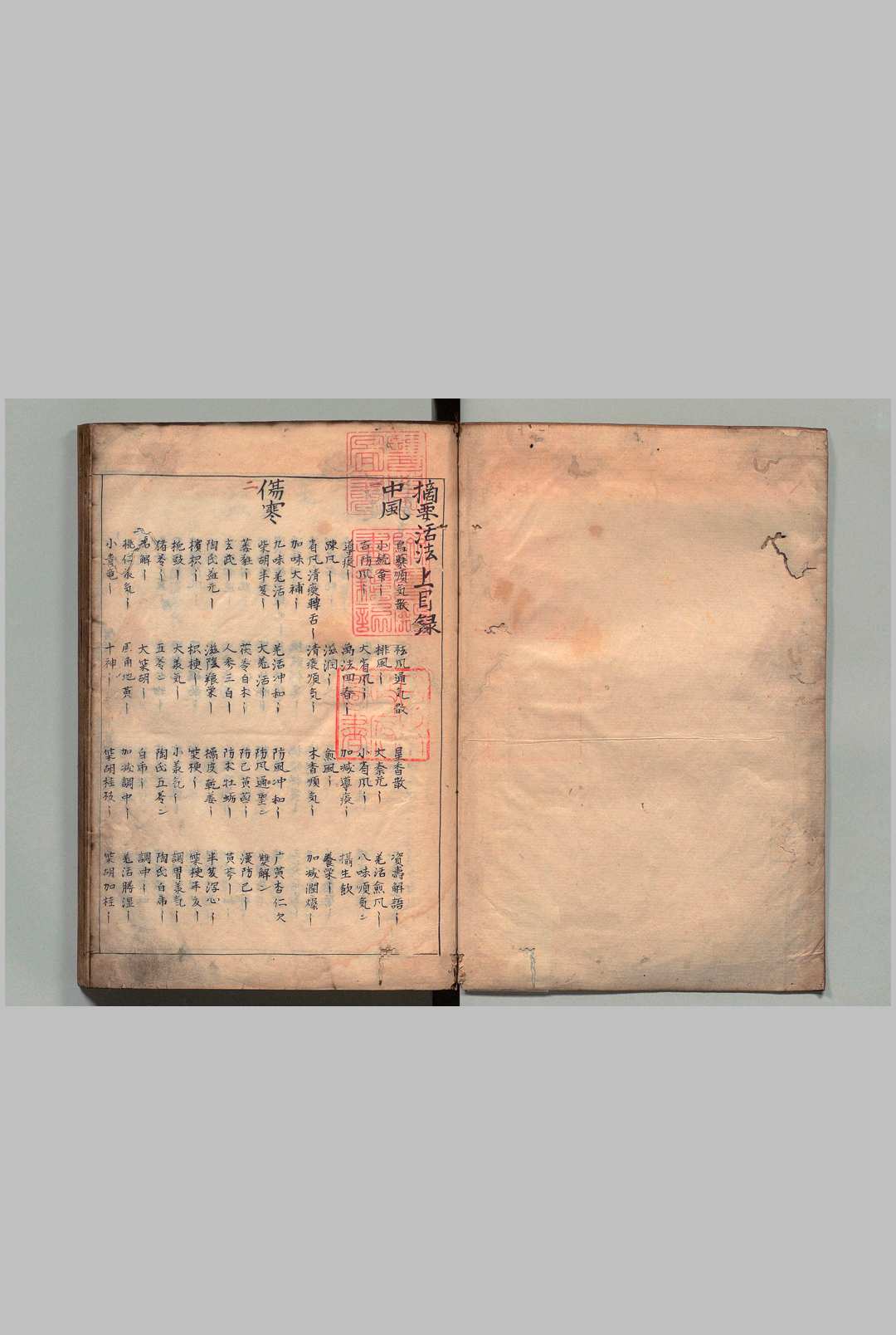 医林摘要活法 ２卷 写本 ,江户