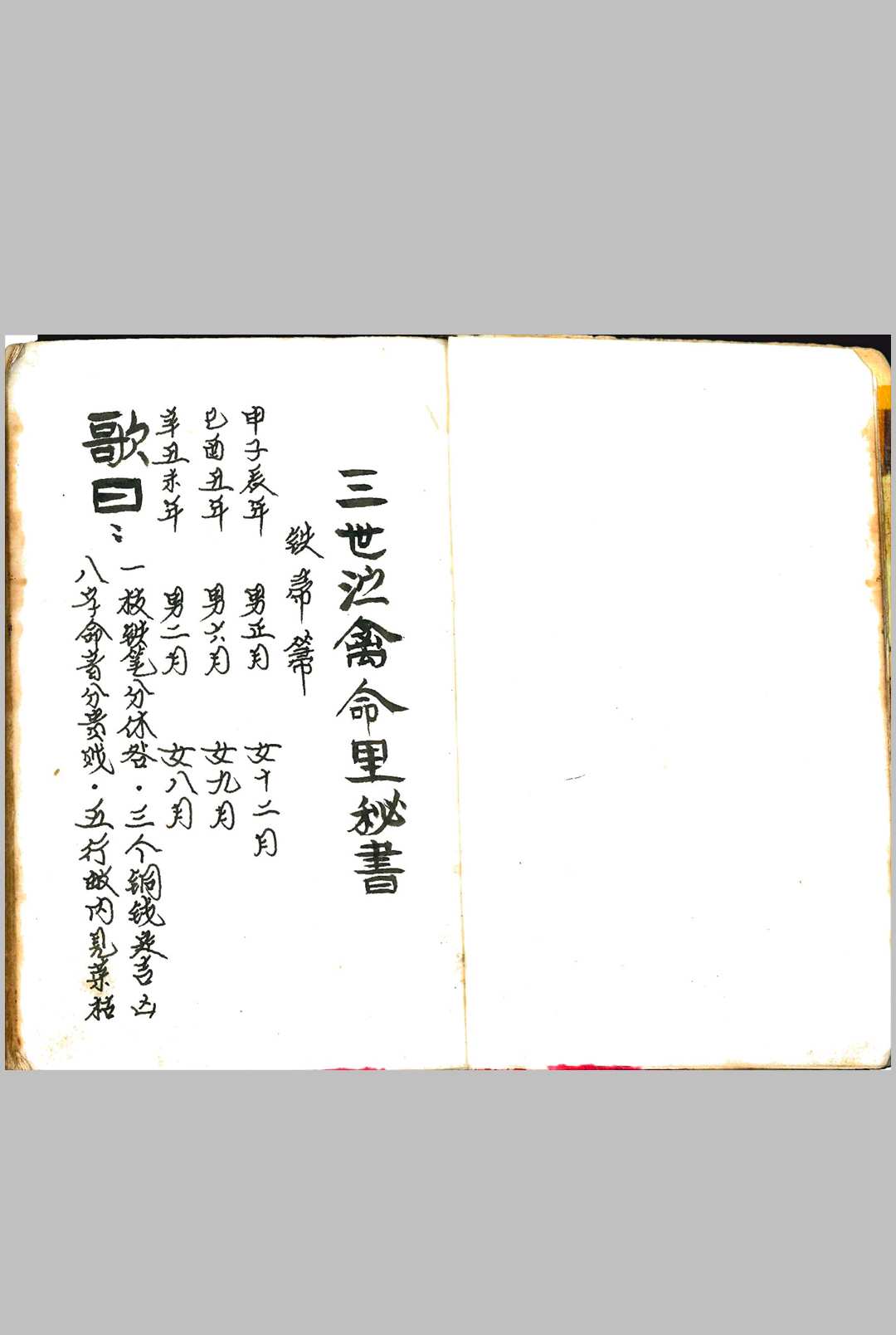 三世演禽命理秘书