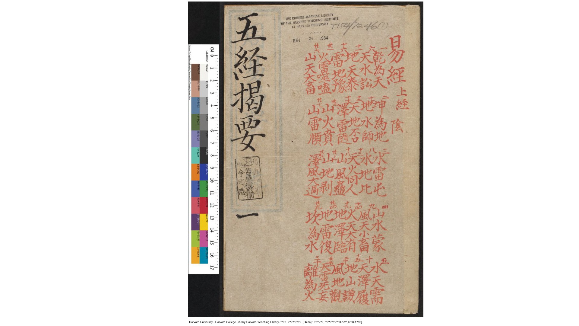 周蕙田. 五经揭要二十卷