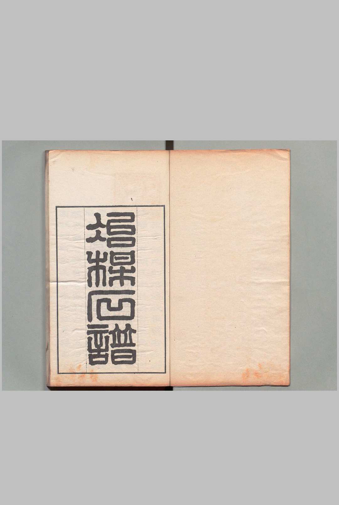 石谱 ２卷 王寅（清）九富鼎 刊本 ,明治14年