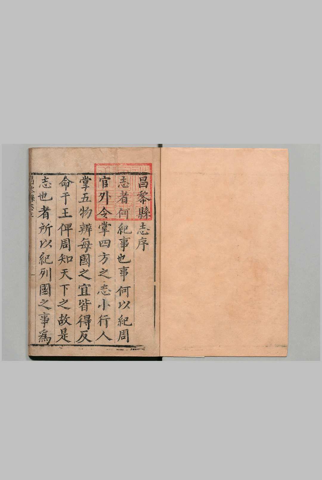 昌黎县志 ８卷 王日翼 清康熙14年