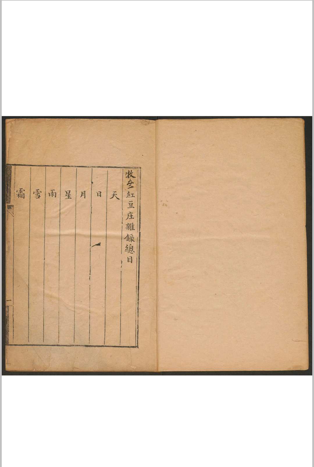 牧斋红豆庄杂录 三卷 钱谦益撰 钞本