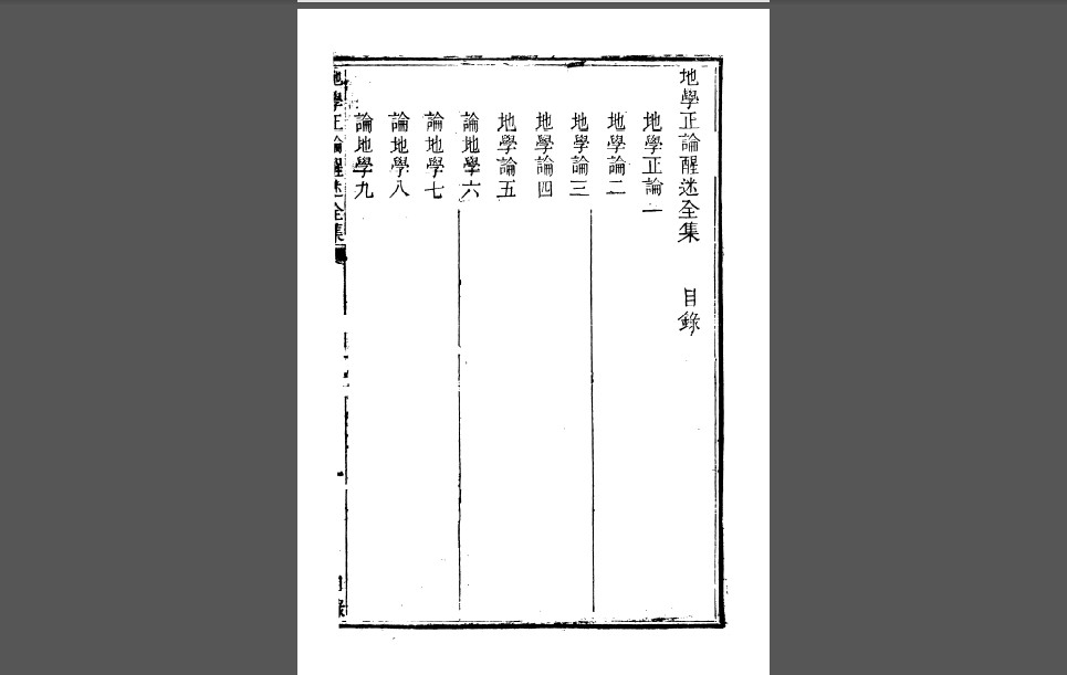 地学正论醒迷全集