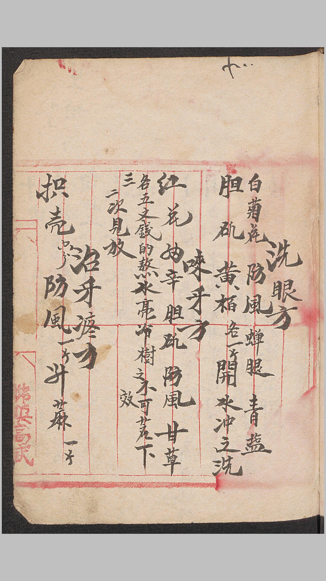 祖传药方（手抄本）