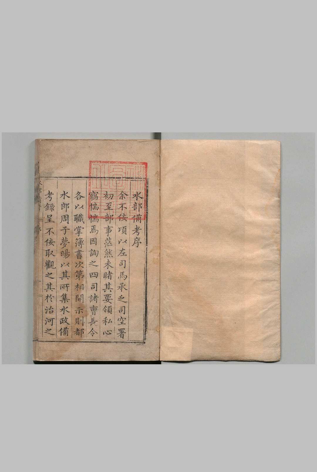 水部备考 10卷 附１卷 周梦暘 明万历15年