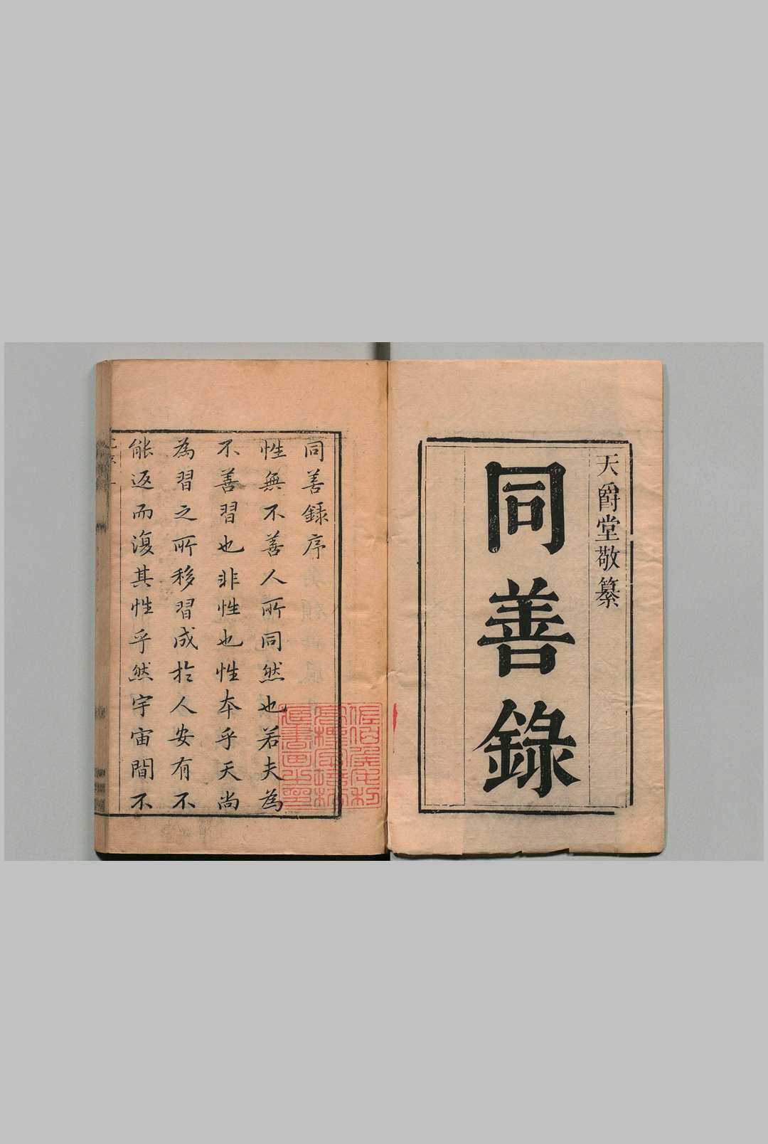 同善录 闵道（清） 清康熙间 , 天爵堂