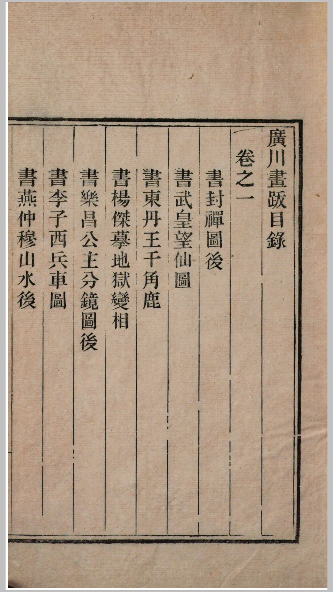 广川画跋.宋.董逌撰.明万历42年刊本
