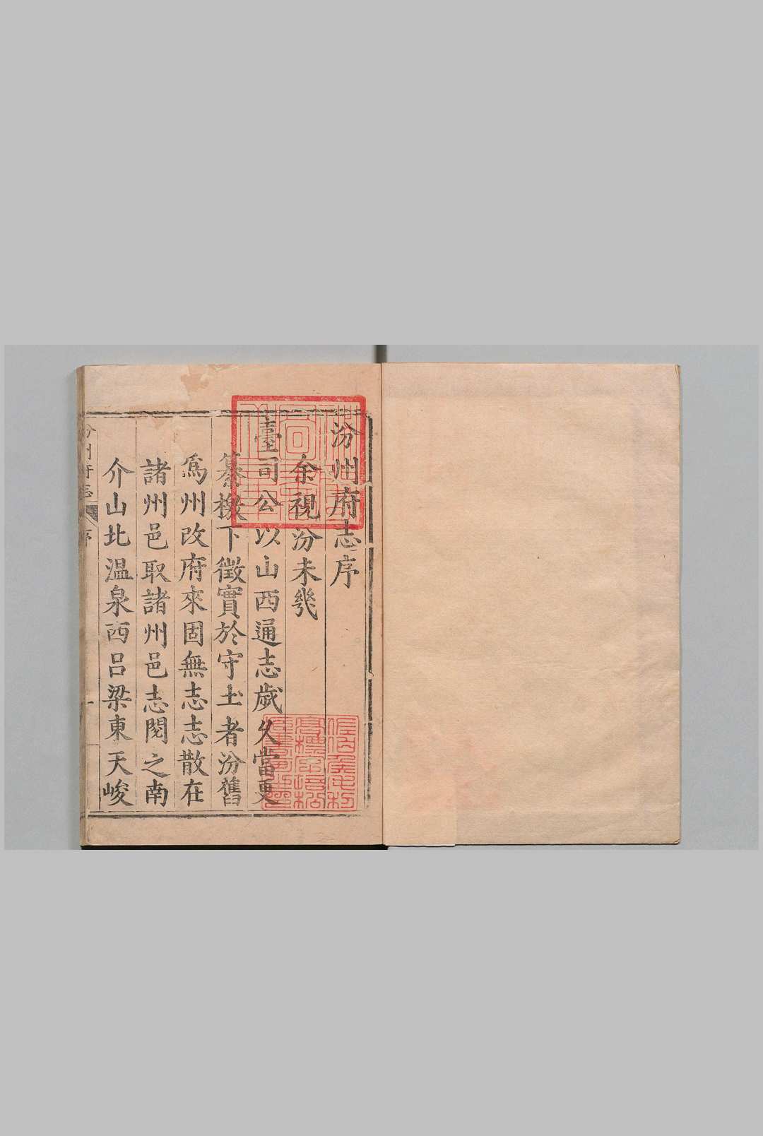 汾州府志 16卷 王道一 明万历37年