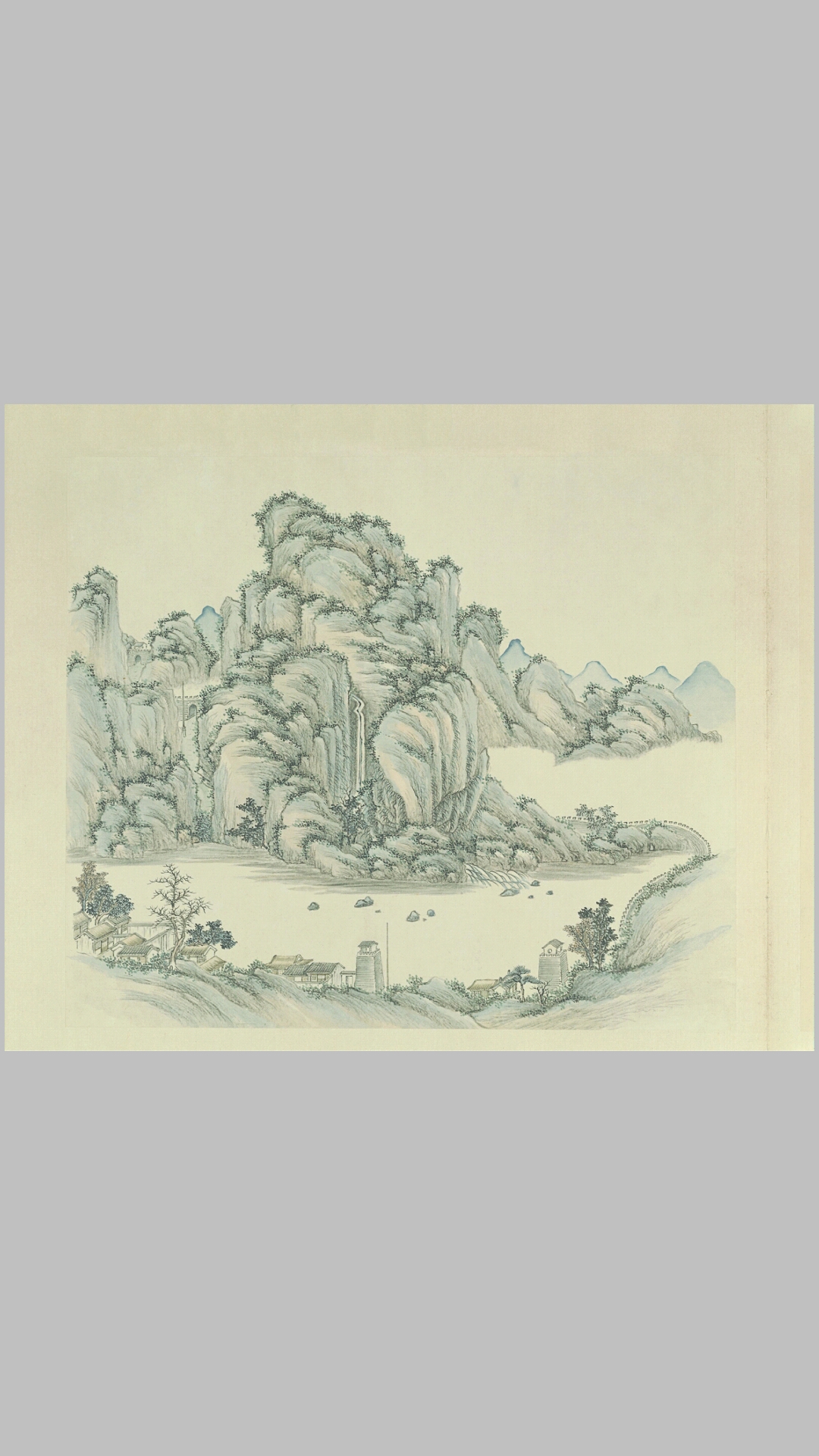 燕山八景图册.清.张若澄绘.绢本设色.故宫博物院藏