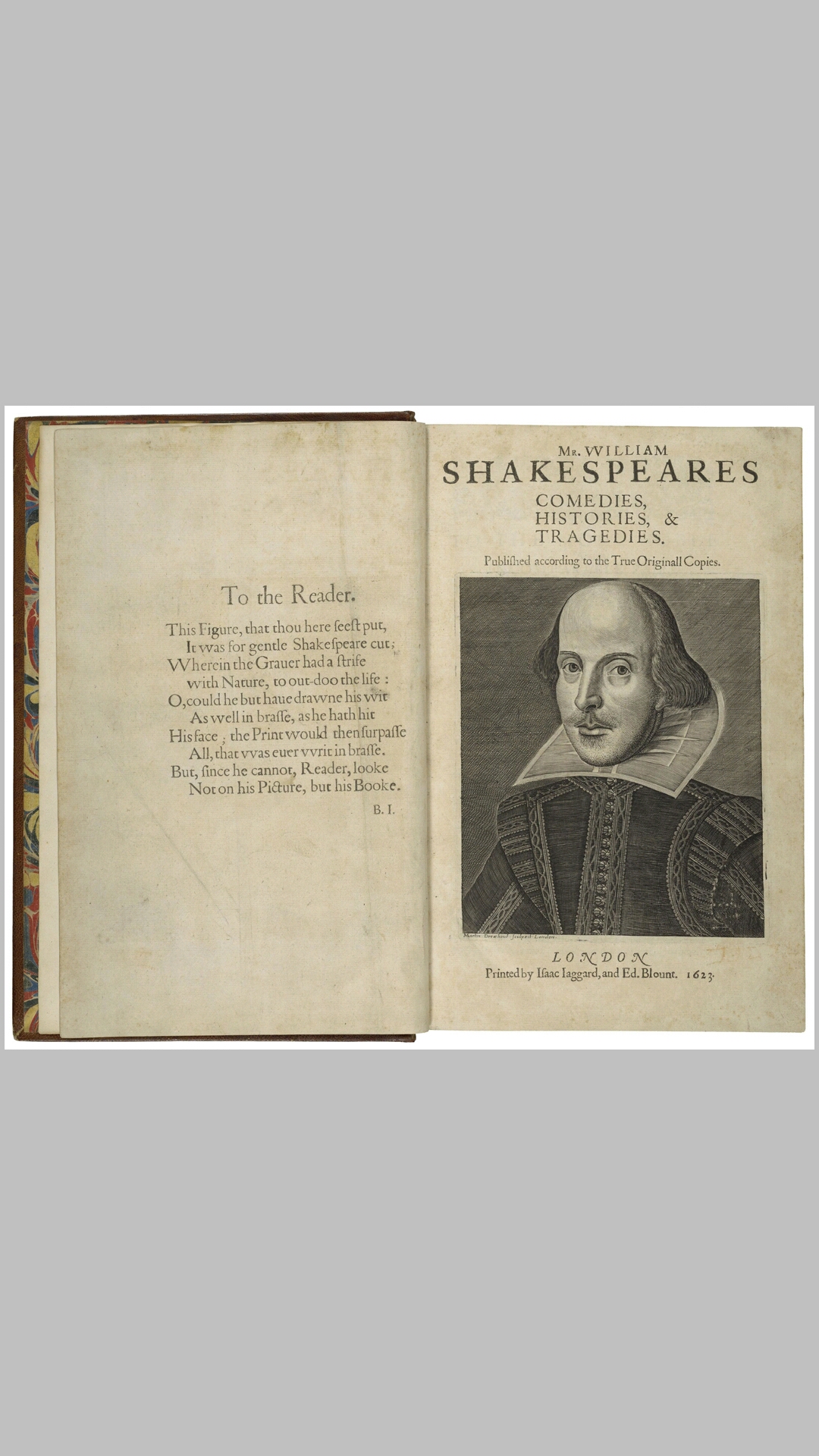 第一部戏剧全集.The First Folio of Shakespeare.莎士比亚著.By William Shakespeare.英文版.1623年