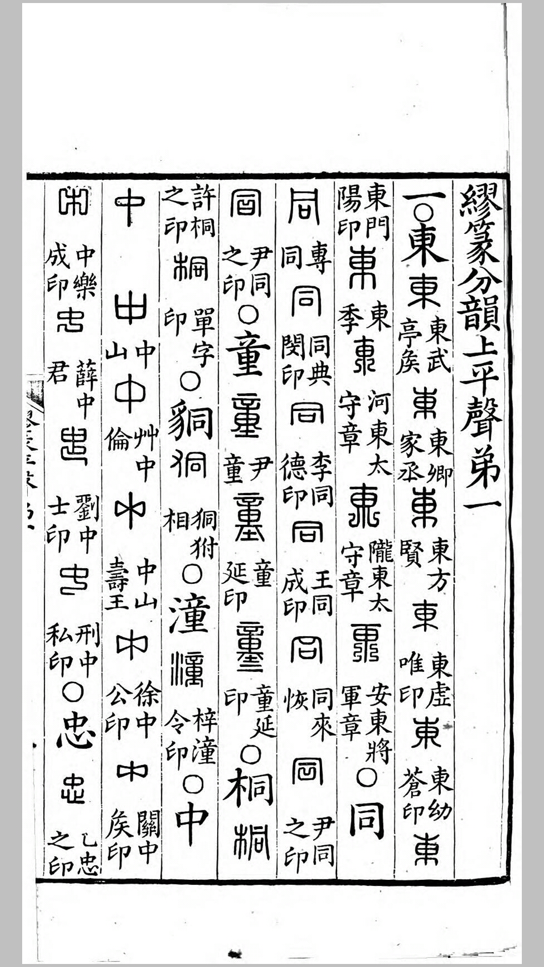 缪篆分韵.清.桂馥撰.清嘉庆元年归安姚氏咫进斋刊本