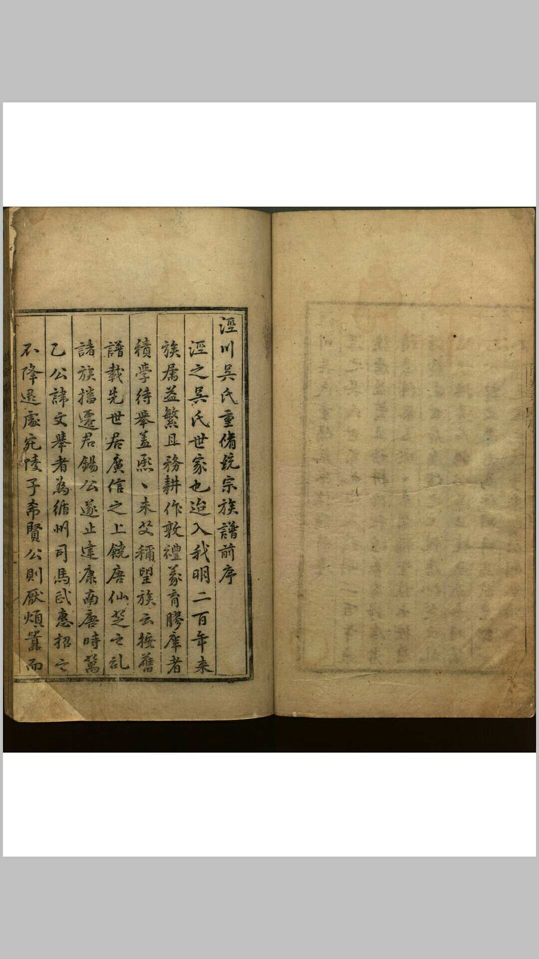 泾川茂林吴氏宗谱 五卷