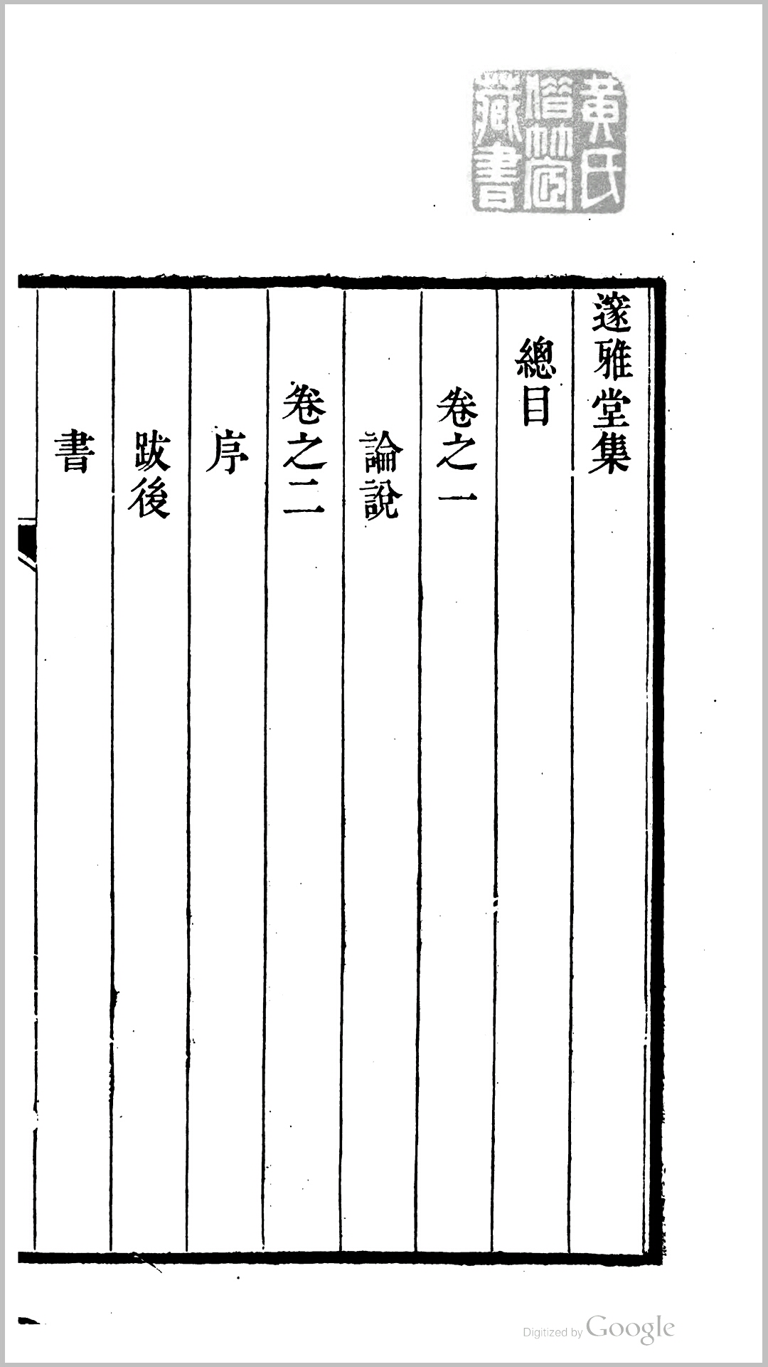 邃雅堂集10卷.清.姚文田撰.清道光元年邃雅堂全书刊本