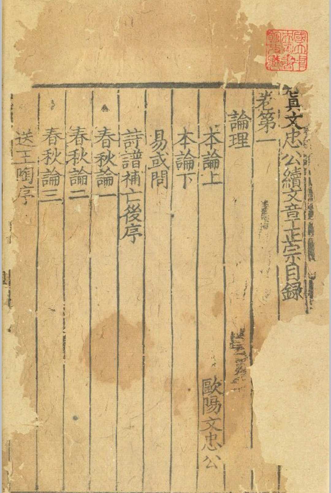 真文忠公续文章正宗 二十卷 (宋) 真德秀 编 南宋咸淳二年刊元修本