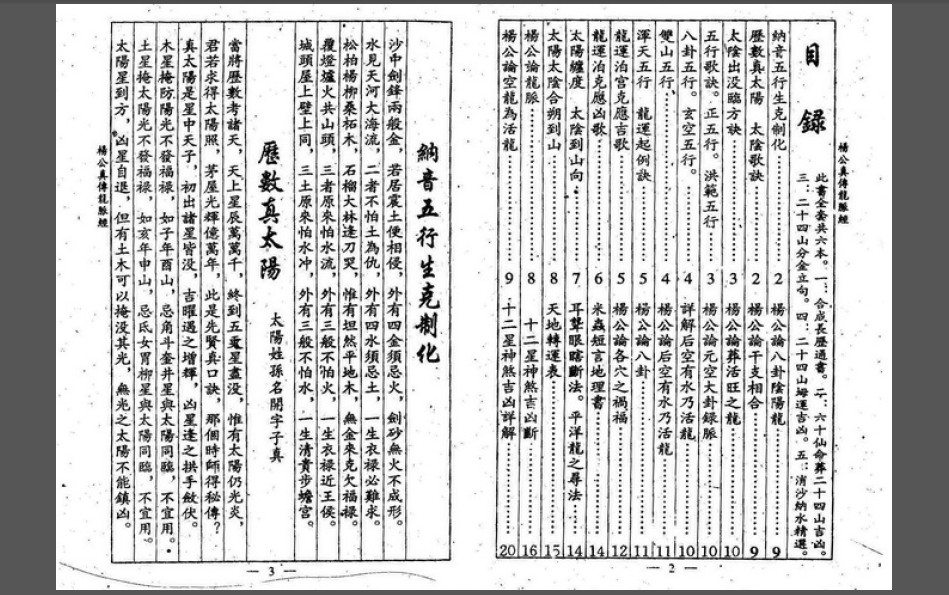 杨公真传龙脉经