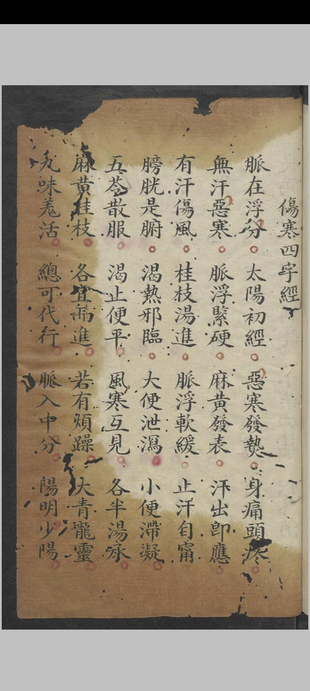 切总伤寒口诀 廖云溪