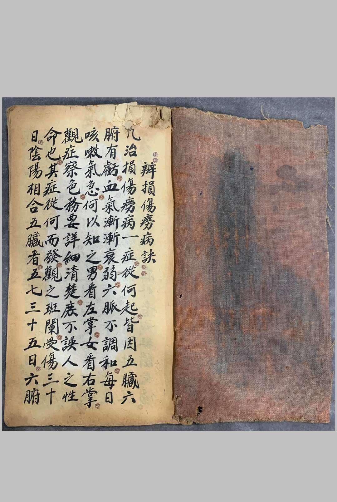 《辨损伤痨病诀》