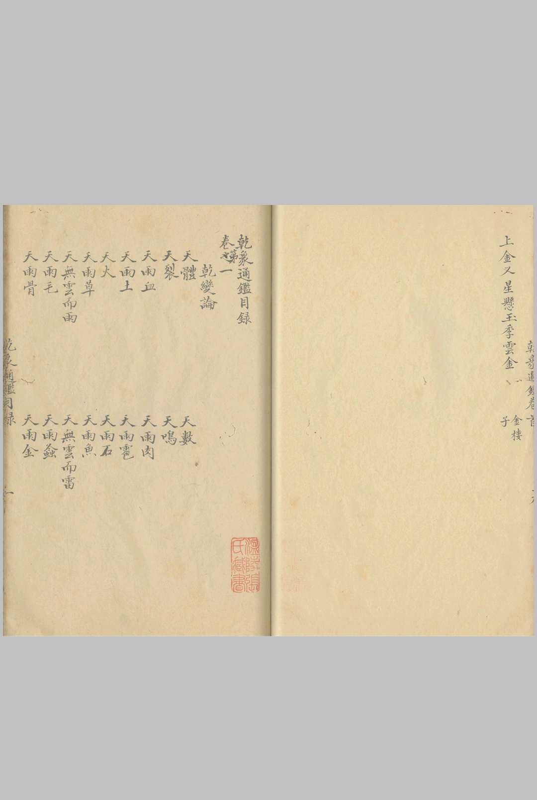 乾象通鉴 一百卷