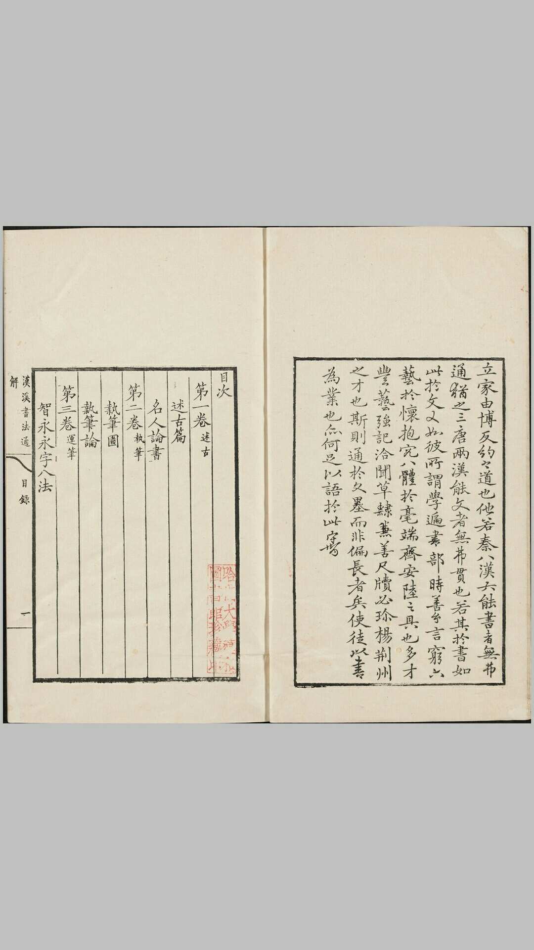 汉溪书法通解.八卷.清.戈守智辑.清乾隆时期平湖县东张松年刊本