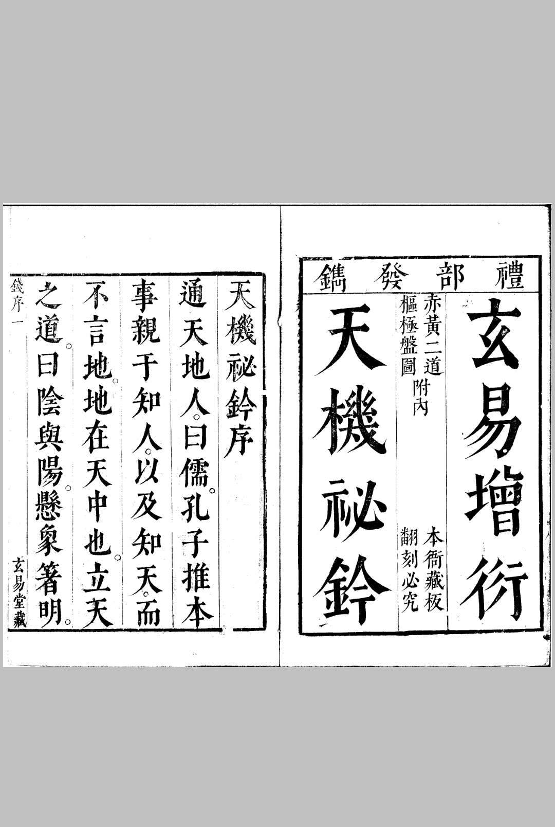 玄易增衍天机秘钤 四卷