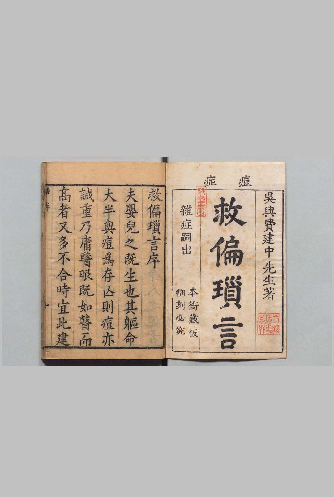 救偏琐言 10卷 备用良法１卷 费启泰 清康熙27年 , 恵迪堂