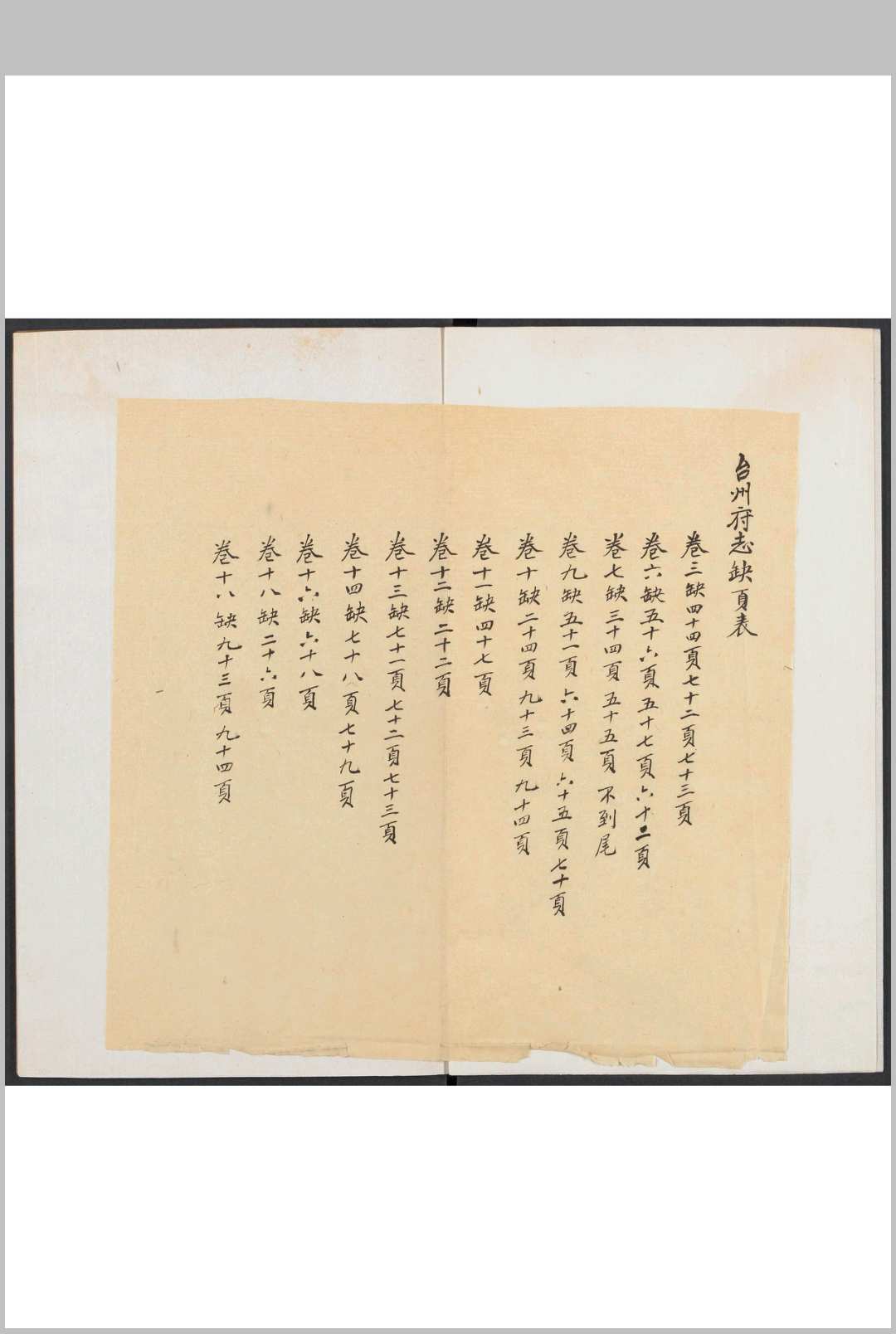 台州府志  18卷, 卷首  1卷 方景濂纂  张联元修.康熙61年