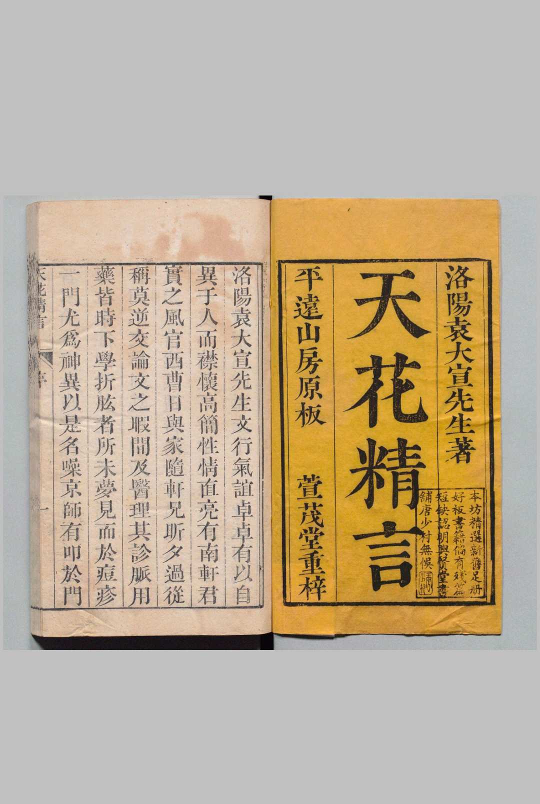 天花精言 ６卷 袁句 清嘉庆10年