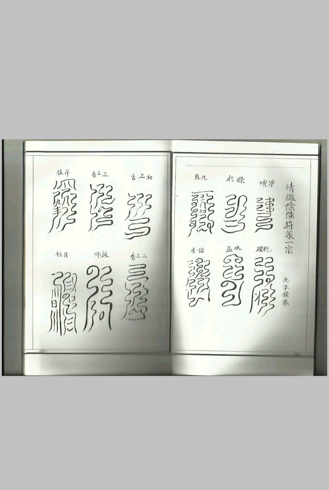 清微阴阳诸将符箓一宗