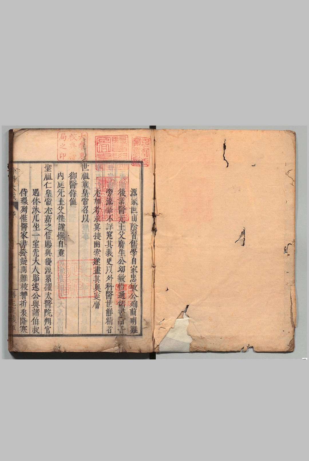 外科大成 ４卷 祁坤（清）刊本 ,宽政8年 , 缮生药室