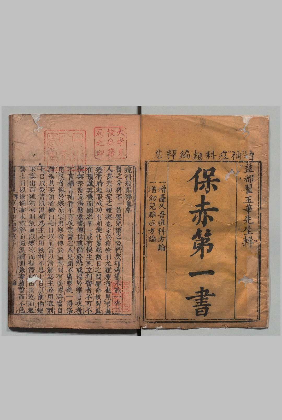 痘科类编释意 ３卷 附疹科纂要 １卷 翟良 马之骑 清刊本